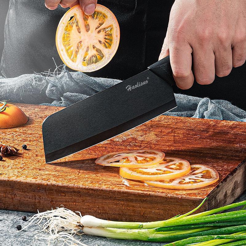 Cuchillo de cerámica de hoja negra pequeño cuchillo de cocina doméstico de corte y corte de dos propósitos cuchillo de cocina infantil con cuchillo de cocina de cerámica a prueba de polvo