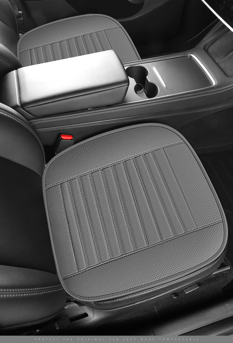 All-season universal car seat cushion, breathable perforated single-piece seat pad, simple style, non-slip seat cover, universal model