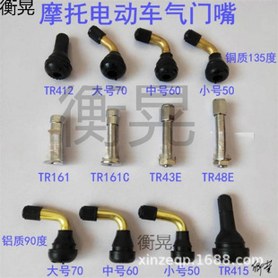 Tire Valve Nozzle Copper Rubber Vacuum Tire Universal Leak-Proof Electric Vehicle Air Needle Refill Wear-Resistant