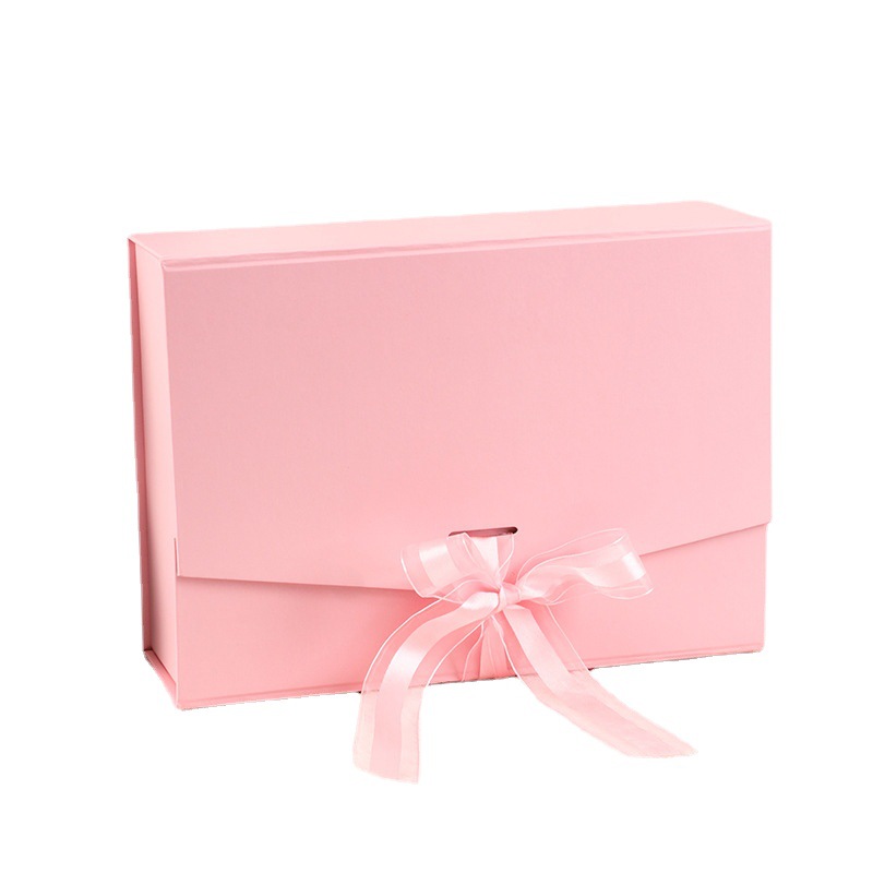 Caja de Regalo con Lazo, Plegable, con Cinta Decorativa, Tipo Sobre, Venta al Por Mayor