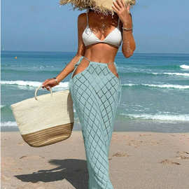 亚马逊速卖通欧美跨境裙子女装性感辣妹系带半身裙长裙女高级感