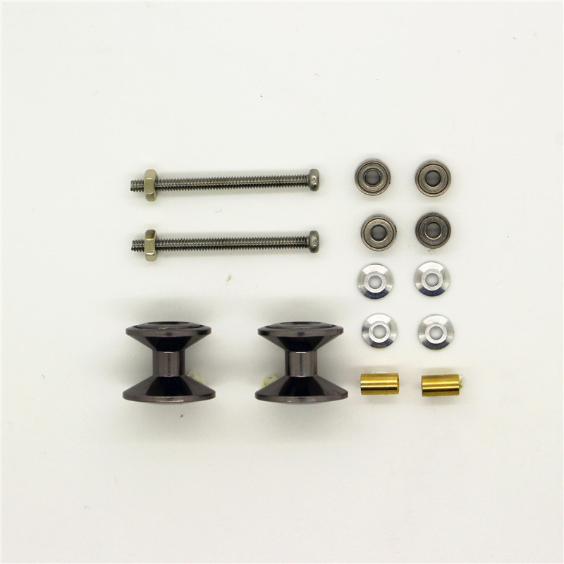 Homemade four-wheel drive accessories 13-12mm color 2-segment guide wheel, single price