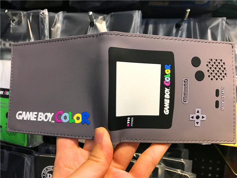 PS maneja de juegos cartera de dibujos animados máquina de juegos corta doble pegamento cartera de cambio cartera de cuero de PVC cartera de tarjetas