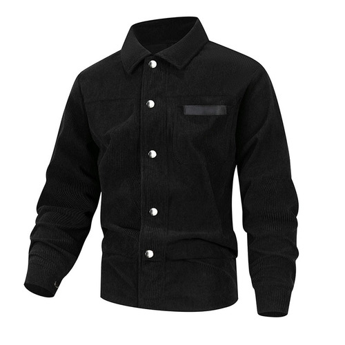 European and American best-selling stand-up collar shirt loose jacket Wish casual corduroy work-style coat OZON