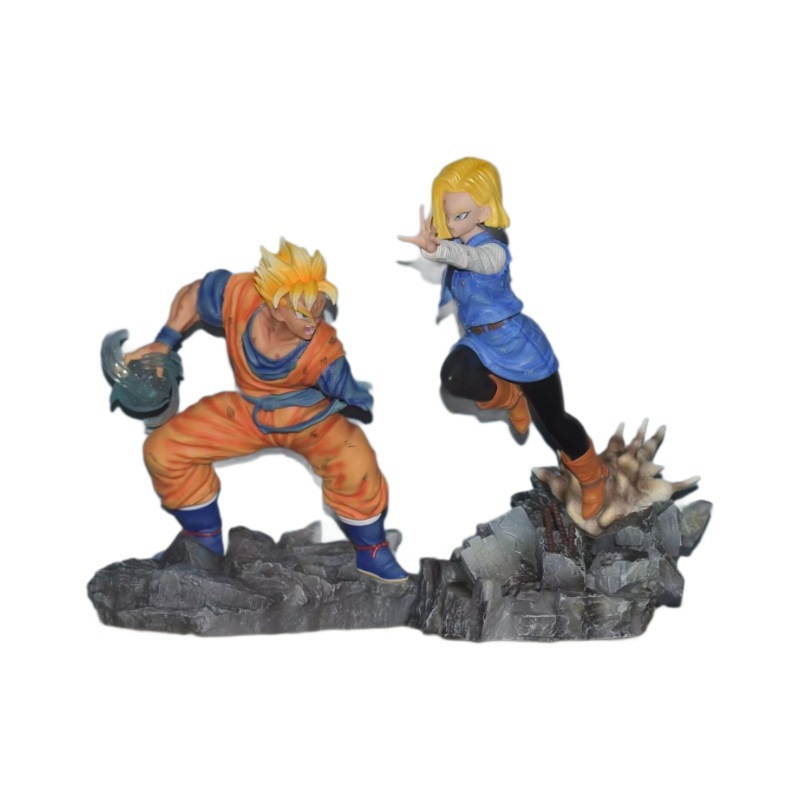 SAIYAN SHADOW GK 미래 전사 부러진 팔 GOHAN SAIYAN VS 인공 남자 박스형 손