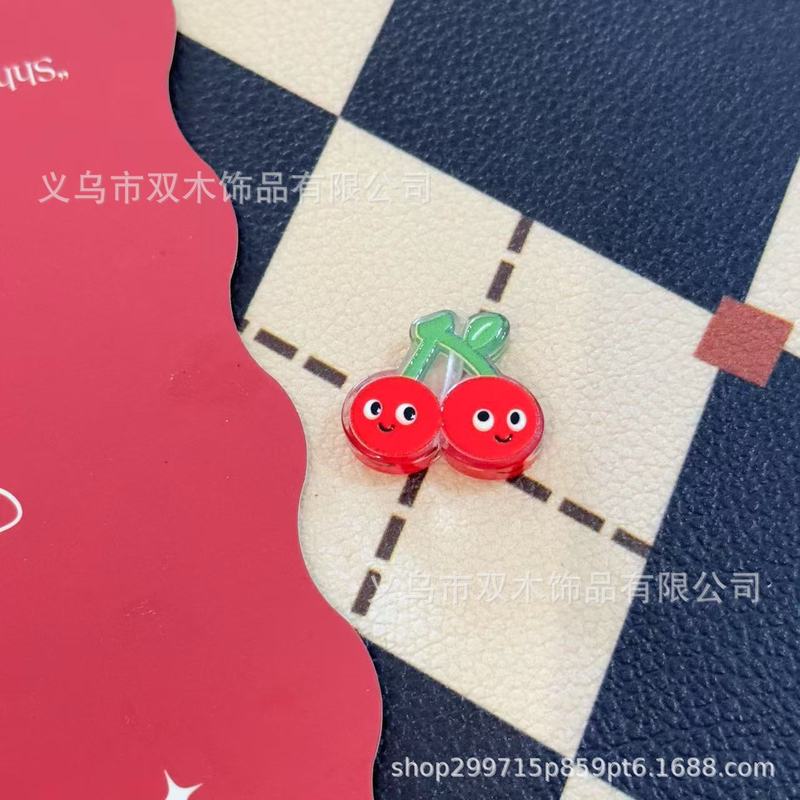 印花浮雕卡通五月天表情果蔬板材串珠 diy手链手机链包挂车挂配件|undefined