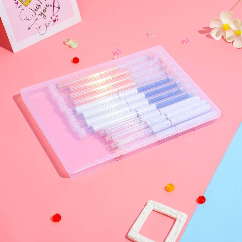 長方形の透明なつや消しのアクセサリの部品の収納箱のプラスチックの平たい箱の文房具の包装箱の空の箱のアマゾン|undefined