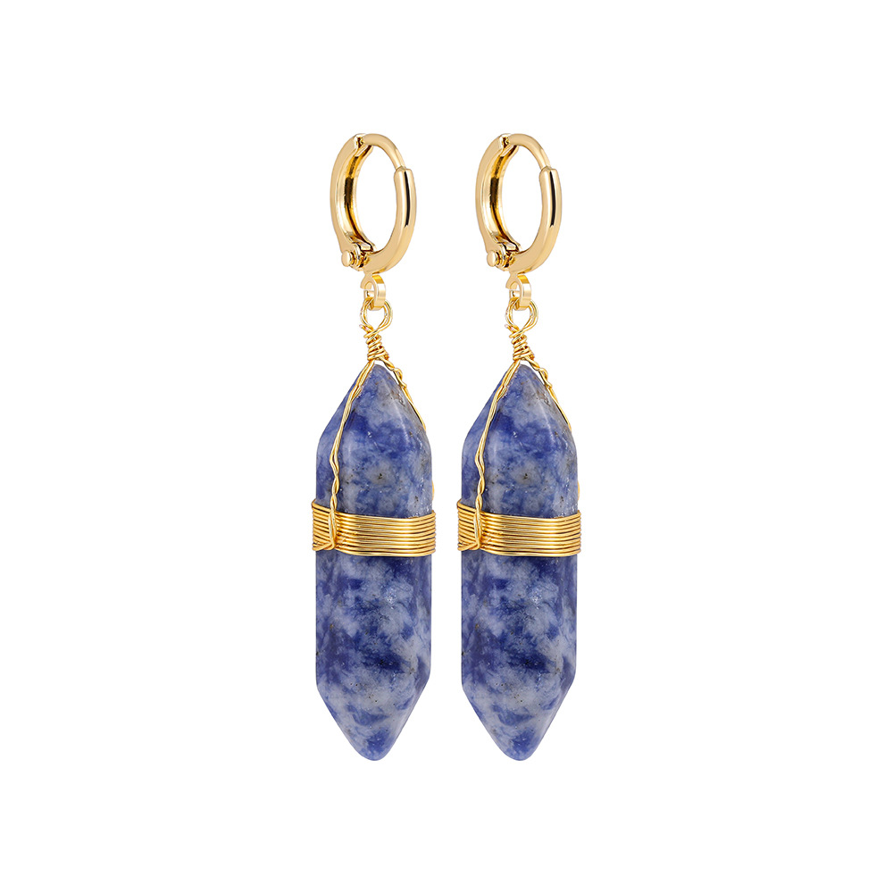 10g Weight Alloy Ear Needle Material Natural Stone Inlay Material Drop Earrings Classification 1 Pair Quantity Holiday, Daily Occasion Alloy Material Solid Color Pattern Women's Gender Inlay Design Simple Style, Classic Style Style 1 Pair Simple Style Classic Style Solid Color Inlay Alloy Natural Stone Drop Earrings 无