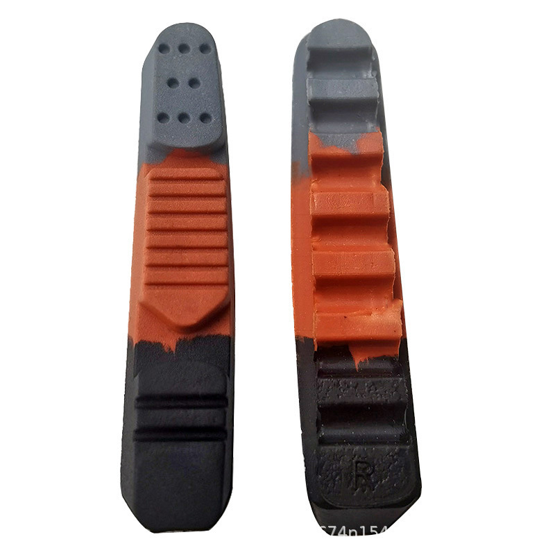 Mi.xim bicicletas de carretera rueda plegable coche C freno de reemplazo tricolor piel de freno de freno de freno de aluminio bloque de freno