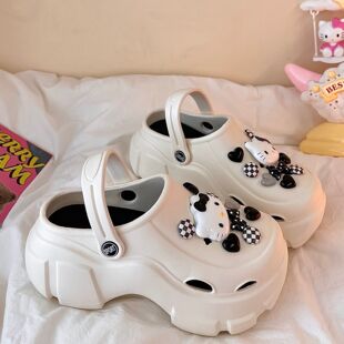 Eva Soft-Soled Thick-Soled Clogs for Women's Summer Outer Wear 2024 New Internet Celebrity Increased Anti-Slip Anti-Odor Sandals for Women