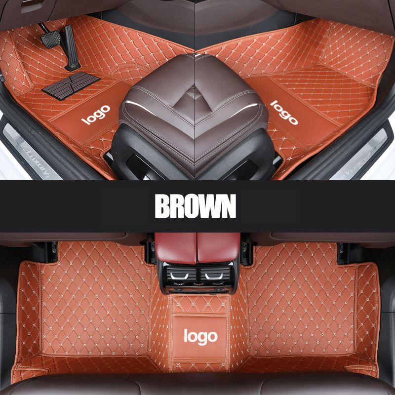 Cross-Border Leather Full-Coverage Car Floor Mats, Wear-Resistant and Easy to Care For, Car Floor Mats from the Source Factory, Dropshipping Available
