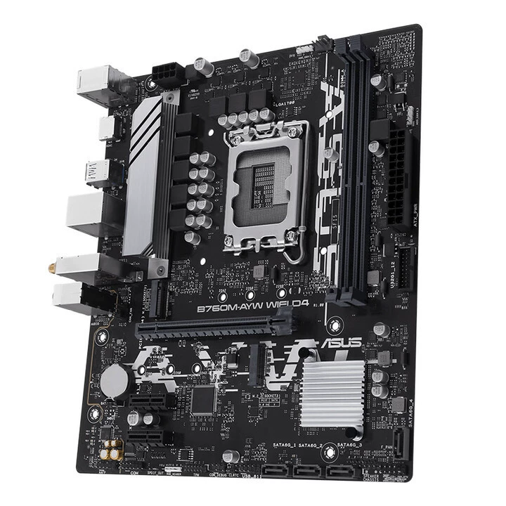 Совместимая материнская плата Asus, 760M, D4, для процессоров 13400, 12400