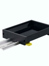 PDM72薄侧板窄PCB外壳端子台支架DIN35导轨安装壳塑胶模组架72mm