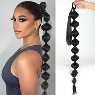 Bubble ponytail wig female European and American Foreign trade winding ponytail lantern bubble braid wig in stock wholesale