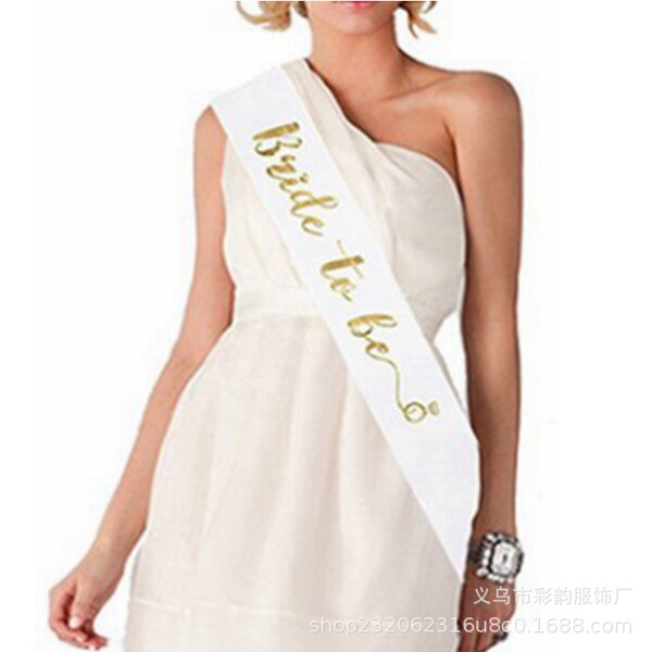 Supply single party BRIDE to be bride's shoulder strap black hot hot…