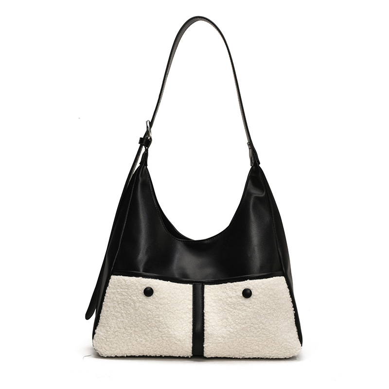 Otoño y invierno color de cordero bolso especial para mujeres 2025 nuevo estilo de moda bolso de hombro para viajes versátil bolso de mochila