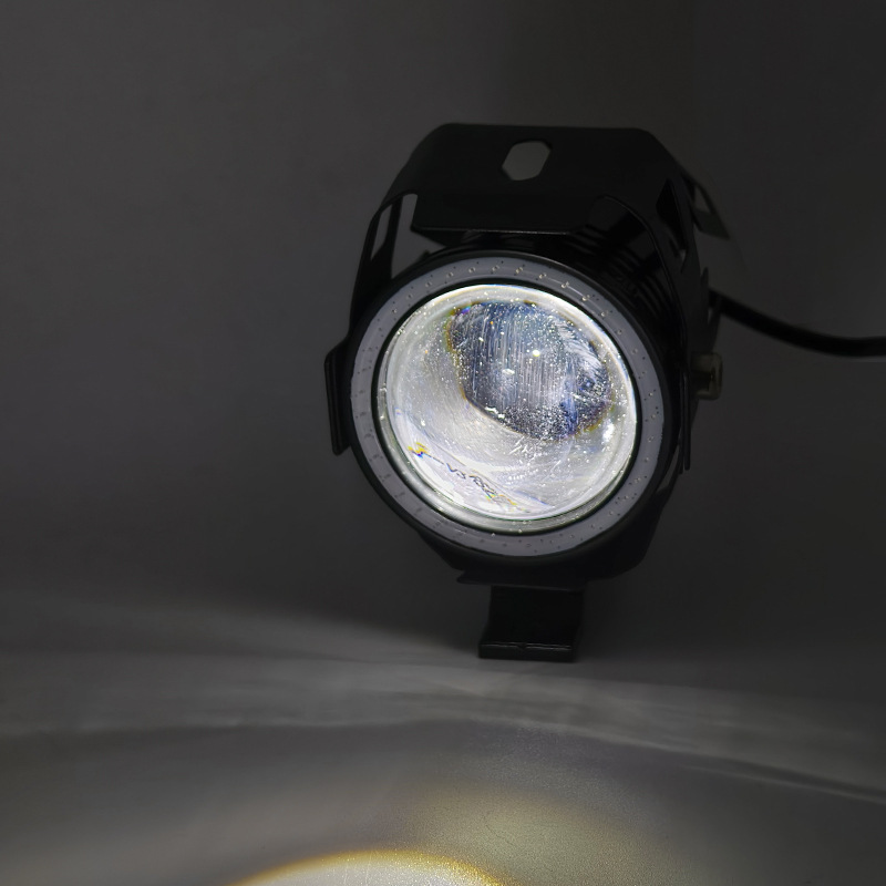 Cross-Border Motorcycle Led Spotlight U7 Laser Cannon Headlight Devil Eye Flashing Strong Light Front Light Electric Vehicle Light Modification