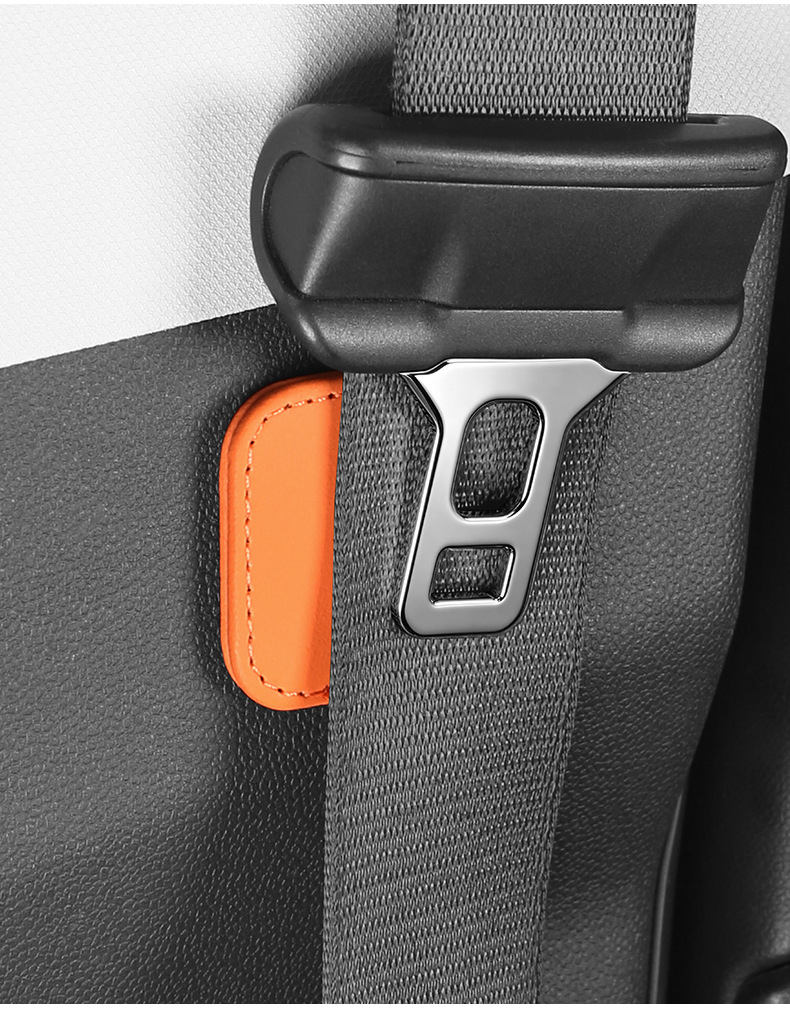 Magnetic safety belt limiter for car, anti-collision and noise-reducing fixing patch for car seat belt, interior accessories