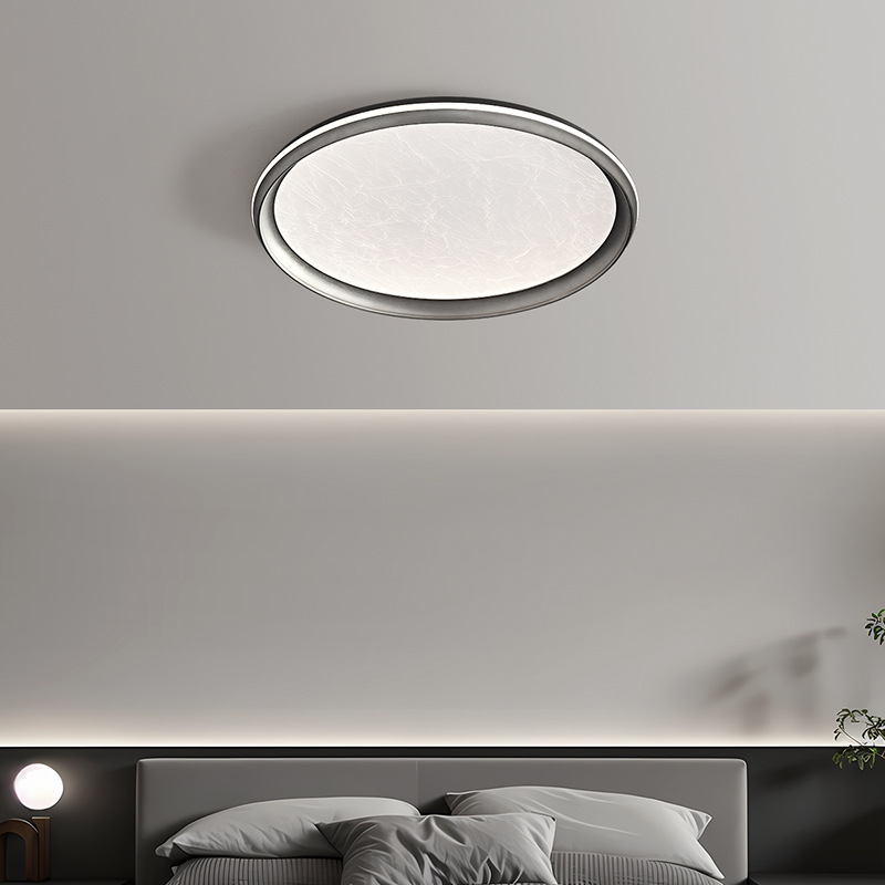 Luz de techo del dormitorio moderna lujosa alta sensación redonda ultra delgada inteligente LED estudio minimalista italiano sala de protección de ojos