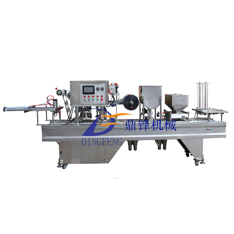 广州源头机械设备厂家供应灌装封口机械 奶茶果冻全自动封杯机