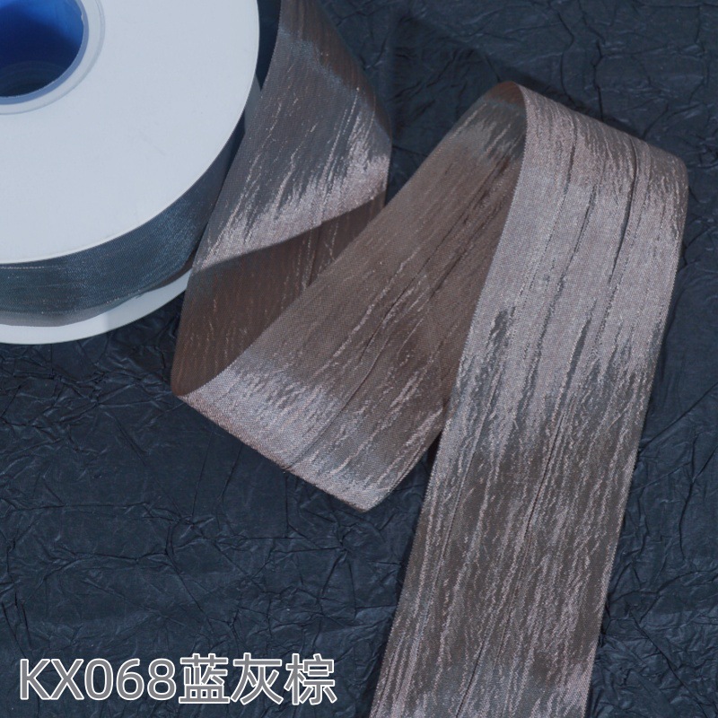 Impresión de la cinta arco regalo cuerda cinta plisada coreana accesorios de embalaje en stock al por mayor Corea del Sur cinta de poliéster