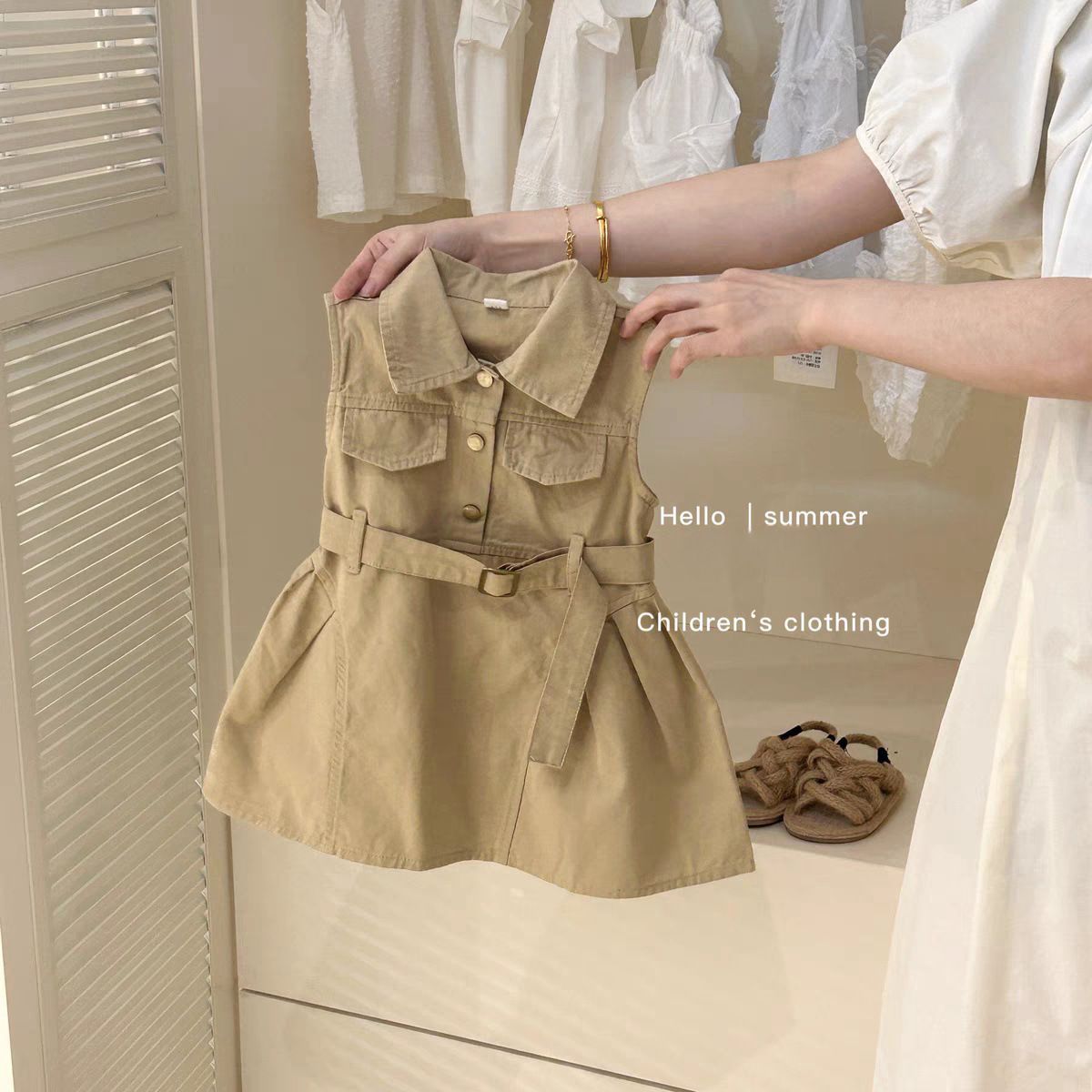 【Colección de Vestidos para Bebés Sweet Little Sister】Ropa Infantil Vestidos Elegantes de Verano para Niñas Venta al por Mayor Vestidos de una Pieza Dropshipping de Moda