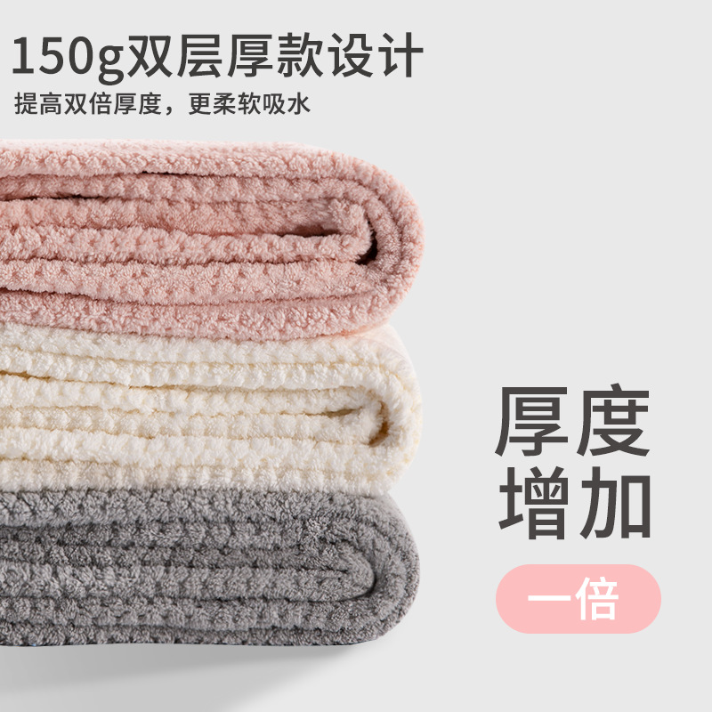 Sombrero de pelo seco para mujer, rejilla de piña, gorro de baño de doble capa, secado rápido, fuerte absorción de agua, engrosamiento, toalla de pelo seco personalizable para el hogar, toalla al por mayor