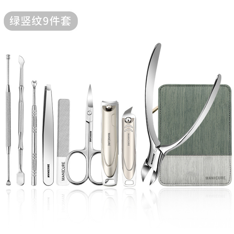 Kit de cortador de uñas doméstico cortador de uñas pinzas de garganta cortador de pedicura de uñas gruesas pieles muertas empujando orejas excavadas