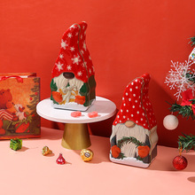 圣诞节日糖果盒圣诞老人曲奇饼干巧克力便携盒子儿童礼品铁艺盲盒