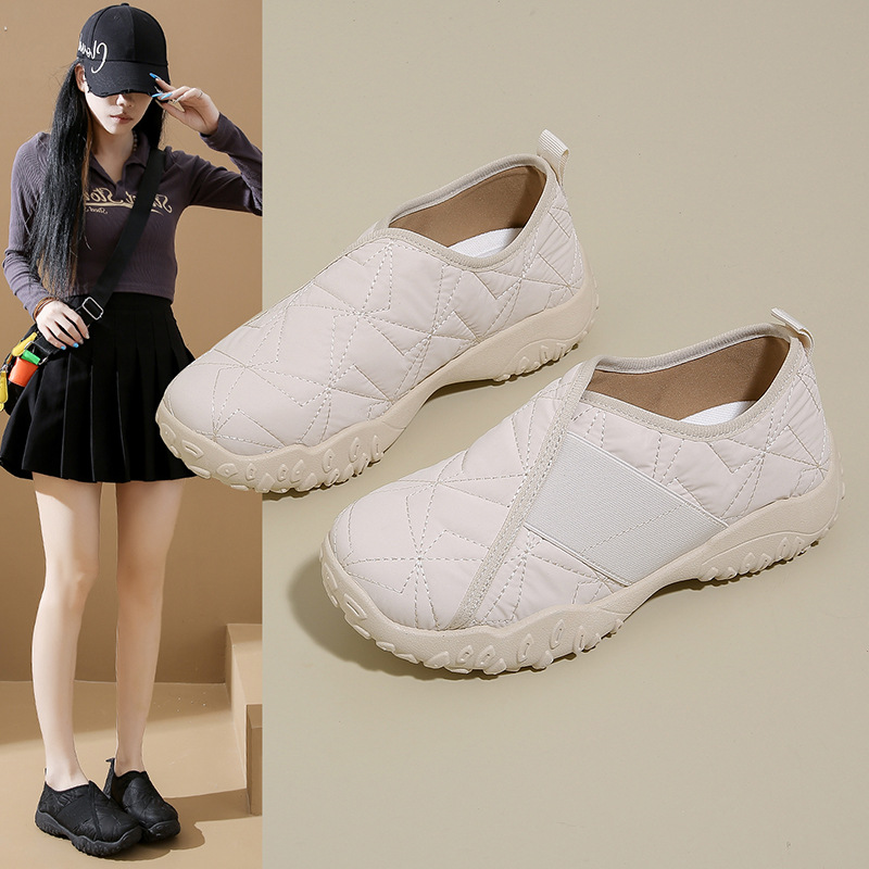 2025小白鞋子女秋季新款韩版ins学生休闲套脚百搭女鞋街拍XQ-K19