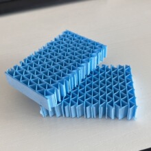 吸水瓦楞湿帘冷触媒过滤网光触媒过滤网蓝色工厂加工批发