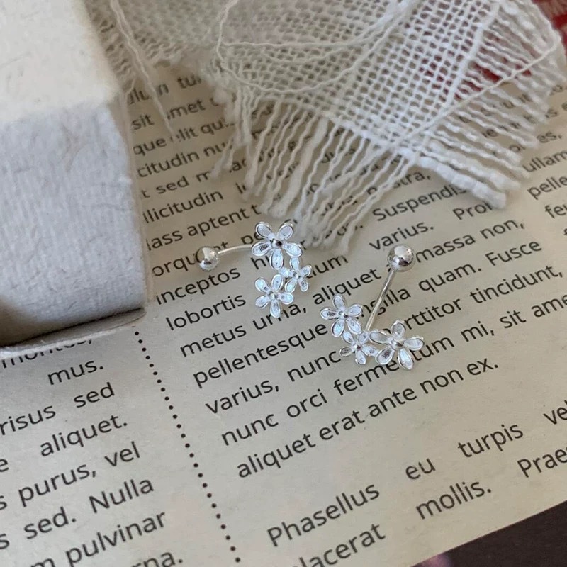 Hypoallergenic Sleep Stud Earrings In Titanium With Flat Backs_voghion.com