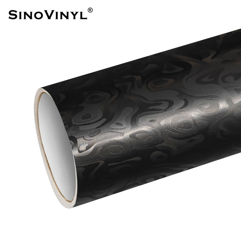 PET de alta definición galvanizado cosmic estriado de fibra de carbono espejo retrovisor decoración pegatinas de película de cambio de color de automóvil pegatinas de película de cuerpo