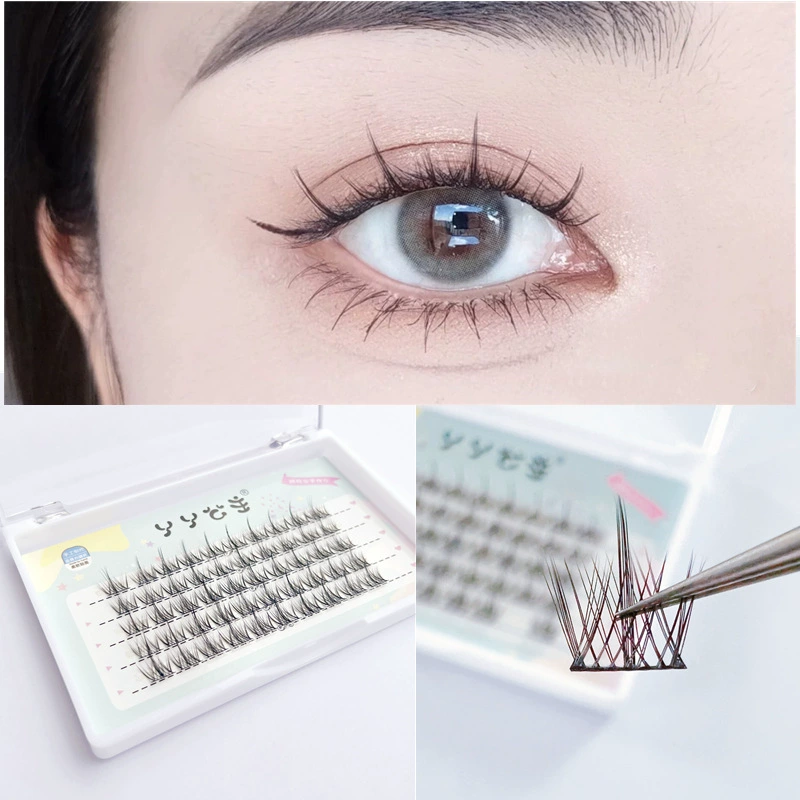 False eyelashes for eyelashes solar-powered with sunflower extract