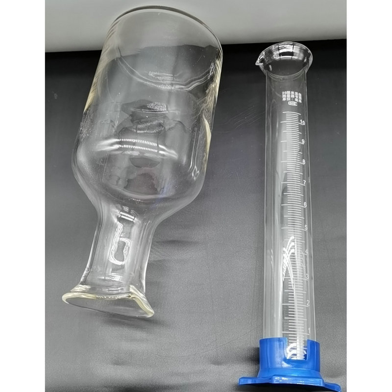 雨量计用雨量杯玻璃雨量筒水文气象20CM厘米 雨量器 雨量杯