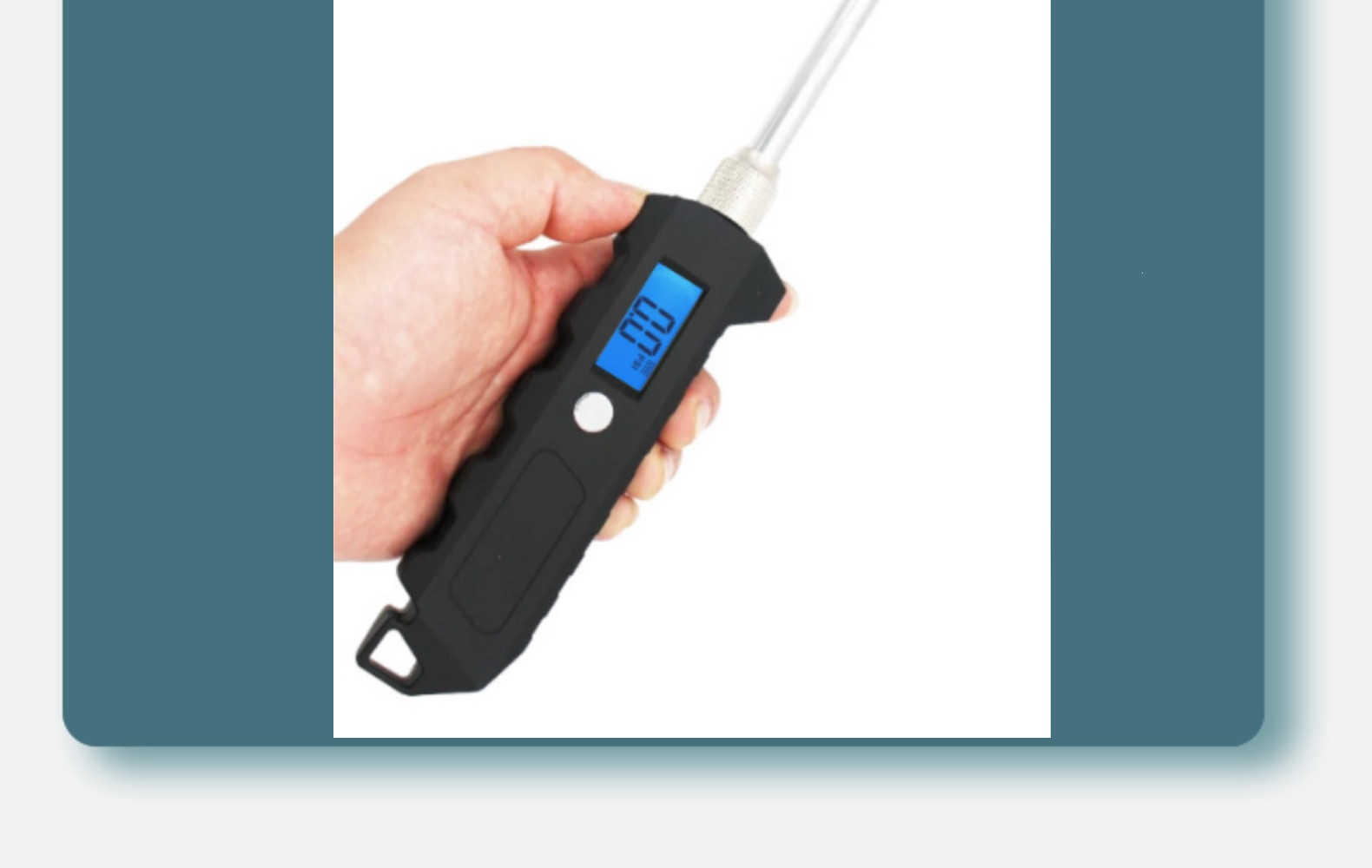 Truck tire pressure gauge with digital display, high-quality tire pressure gauge, measures 0-250 psi