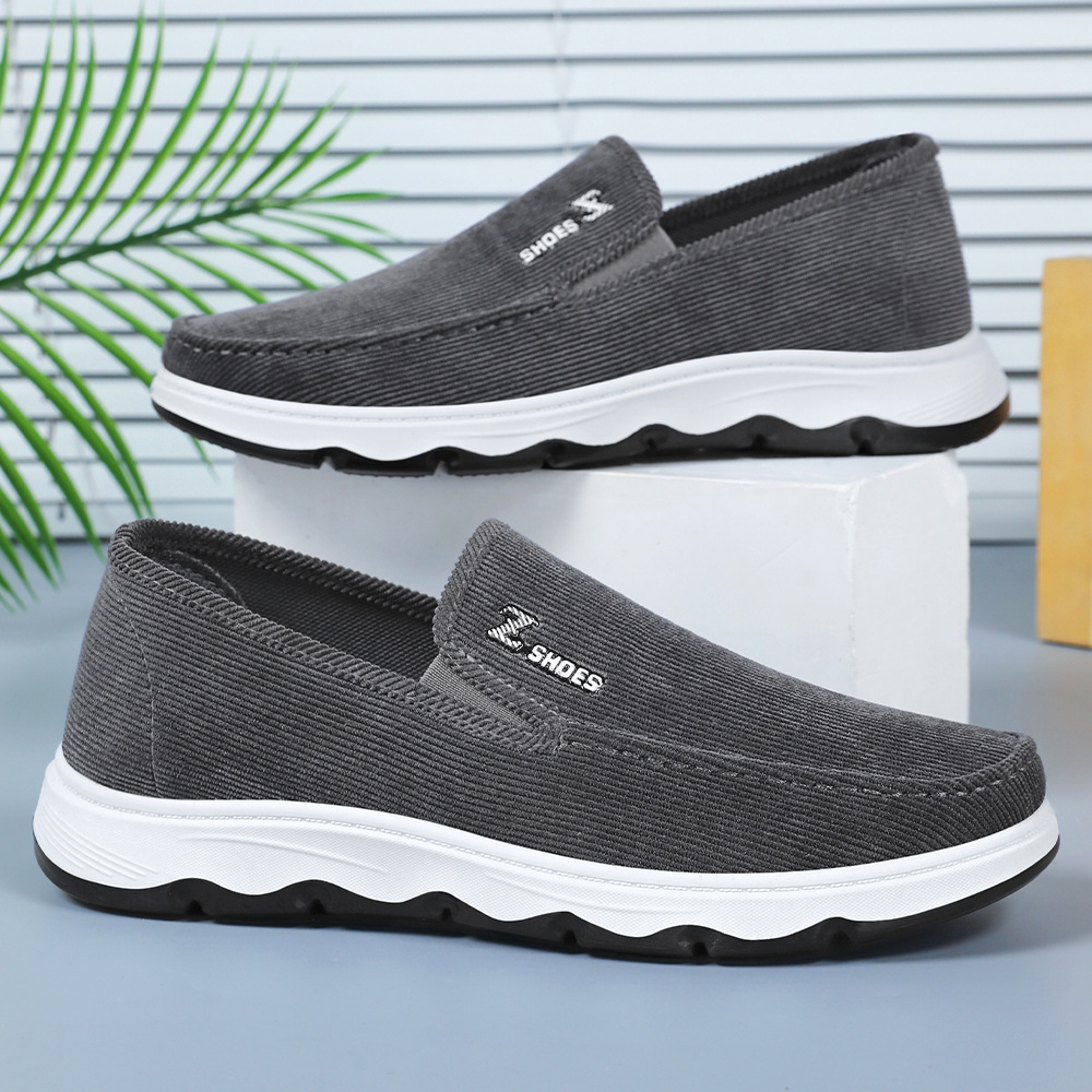 El Jin Seyuan| Viejos zapatos de tela de Beijing para hombres nuevos zapatos de hombre ligeros zapatos de pedal para hombres zapatos casuales cómodos