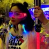 LED colorful light emitting glasses bar concert festival KTV performance science fiction colorful sunglasses fashion sunglasses