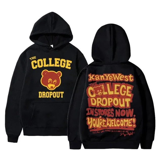 Rapper Kanye West Graduation Printed Hoodie Male Cool Streetwear Rapper Kanye West Graduation Printed Hoodie Male Cool Streetwear