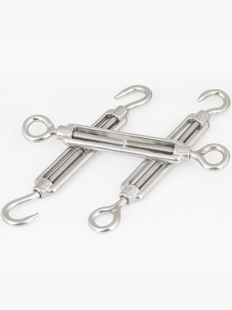 304不锈钢花篮螺丝收紧器紧线钢丝绳拉紧器紧绳器螺栓正反丝螺杆