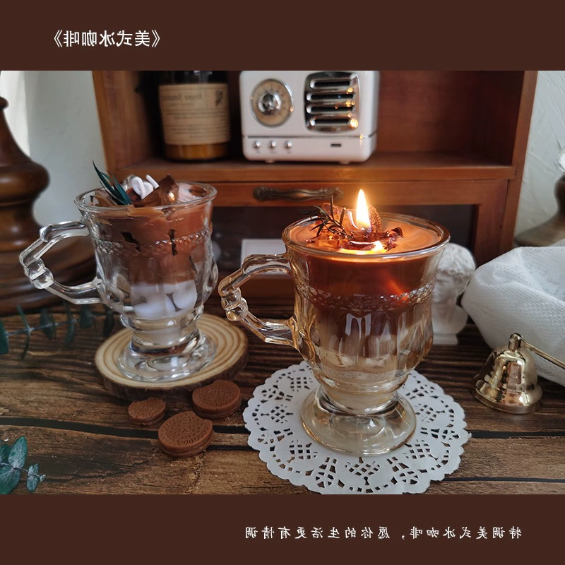 Американский кофе со льдом латте соевые чашки свечи ароматические свечи для друзей, одноклассников милые креативные подарки на день рождения