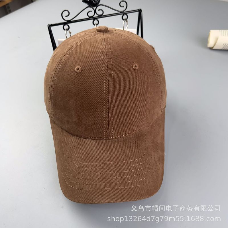 批发韩国新款纯色软顶纯棉棒球帽女四季光板遮阳防晒鸭舌帽可加工|undefined