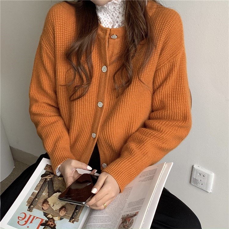 Japanese retro sweater 2022 Autumn new style soft and fluffy knitted sweater, loose short cardigan jacket for women pic 35