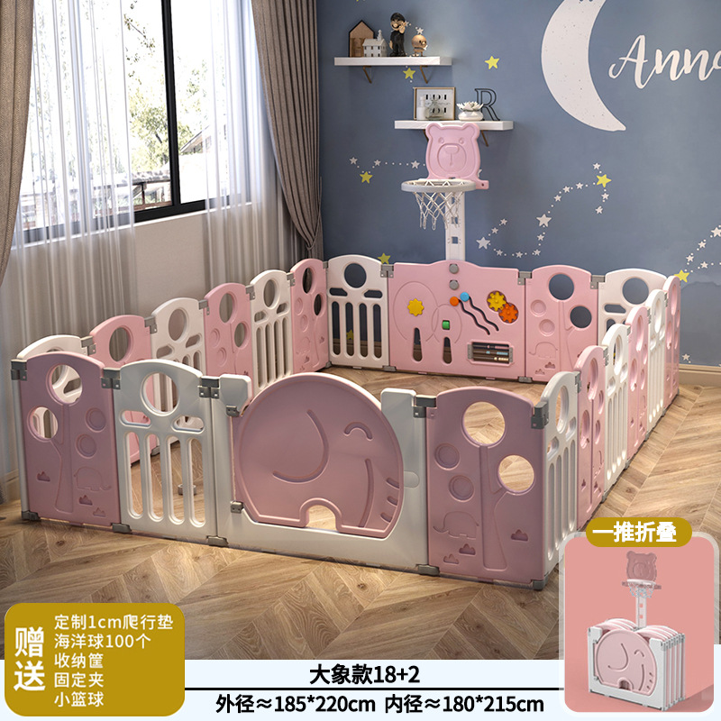 Seleccione estrictamente la protección infantil para niños en el suelo cerca de juego para niños pequeños plegables en el interior de la casa bebé arrastrando la barraca