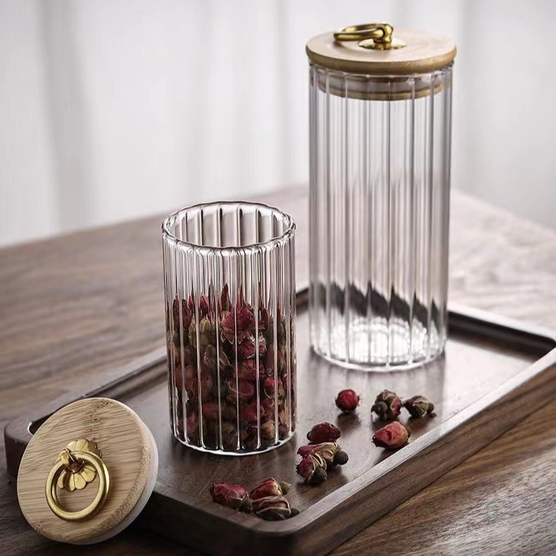 Frascos de Vidrio de Alta Borosilicato – Almacenamiento de Granos, Té y Cocina