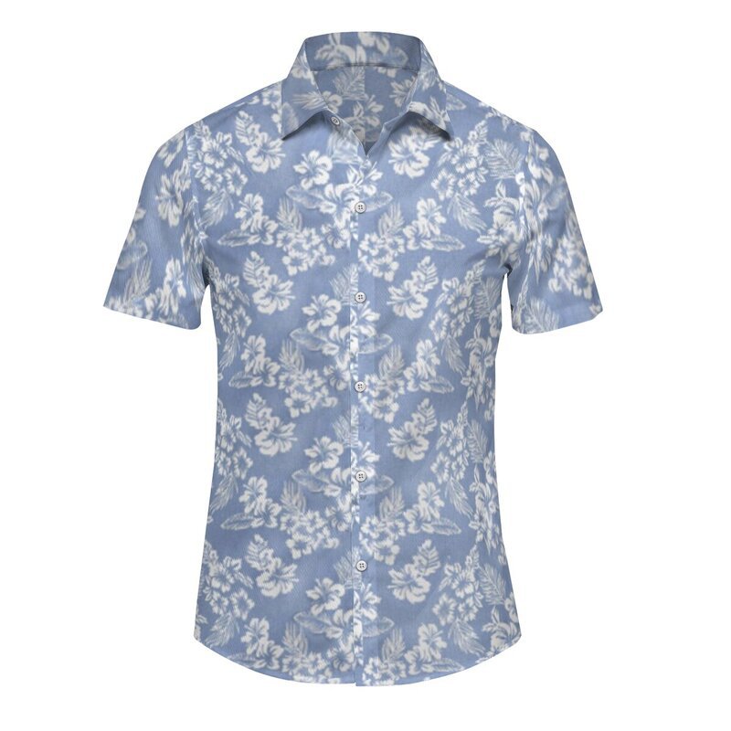 El verano Hawaiano de los hombres fronterizos del Amazonas imprimió la Fábrica de la fuente de la camisa de manga corta DINGZHI