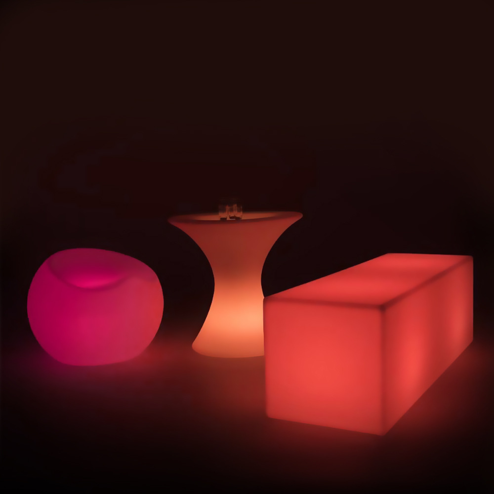 Banco LED iluminado, silla de parque, centro comercial, silla de descanso, silla de fila iluminada, KTV, banco de bar, paisaje, asiento al aire libre image 3