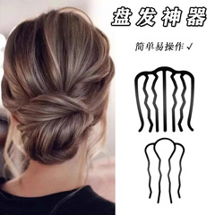 4歯コームヘアアーティファクト2025新作レイジーボールヘアコームU字型ヘアピン固定ヘアピンU字型ヘアピン