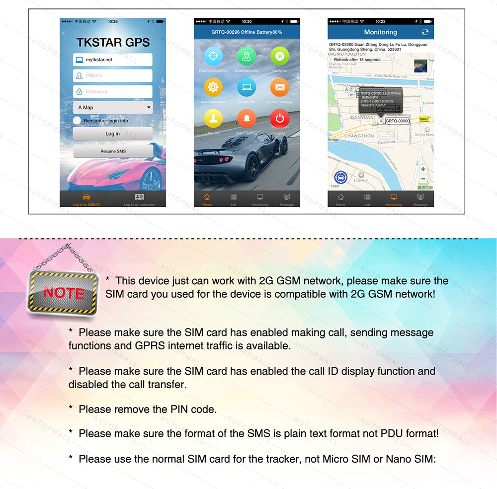 Tkstar905 Strong Magnetic Gps Locator Suitable for Car Motorcycle Battery Car Positioning Tracking