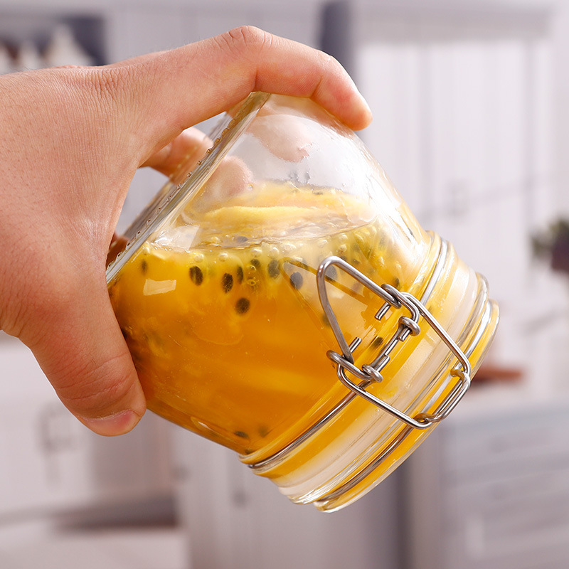 スナップガラス密封瓶茶食品保存瓶家庭用キッチン防湿穀物保存瓶ワインピクルス瓶|undefined
